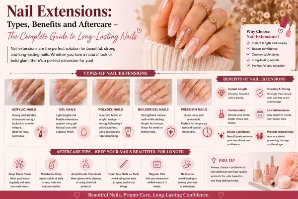 types, benefits and aftercare – the complete guide to long lasting nails